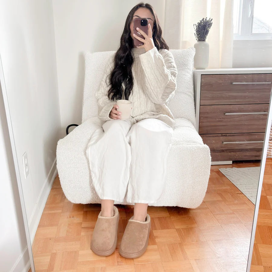 Buckle Platform Slippers